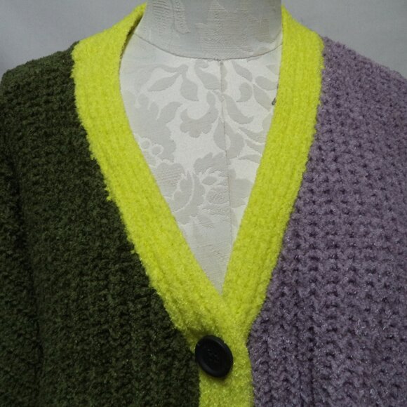 Urban Outfitters Chenille Cardigan sweater top cropped  NEW NWT Size Small Sm S - Picture 4 of 15